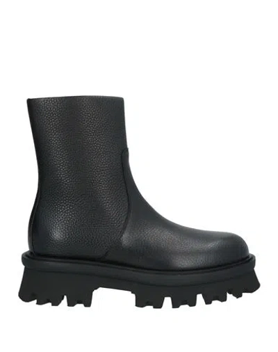Ferragamo Woman Ankle Boots Black Size 7.5 Leather