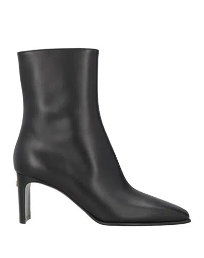 Ferragamo Woman Ankle Boots Black Size 8 Calfskin