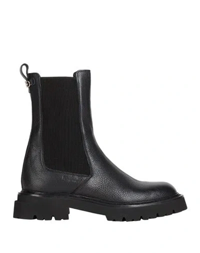Ferragamo Woman Ankle Boots Black Size 9.5 Leather