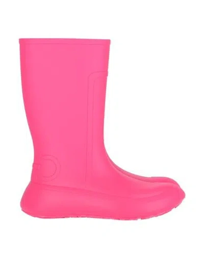 FERRAGAMO FERRAGAMO WOMAN ANKLE BOOTS PINK SIZE 8 LEATHER