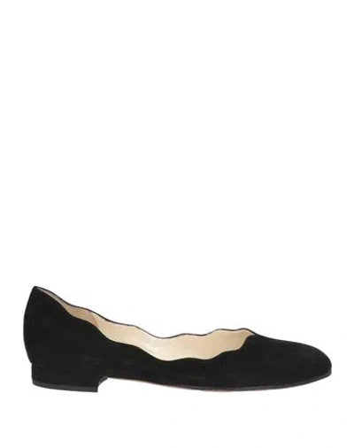 Ferragamo Woman Ballet Flats Black Size 6 Leather