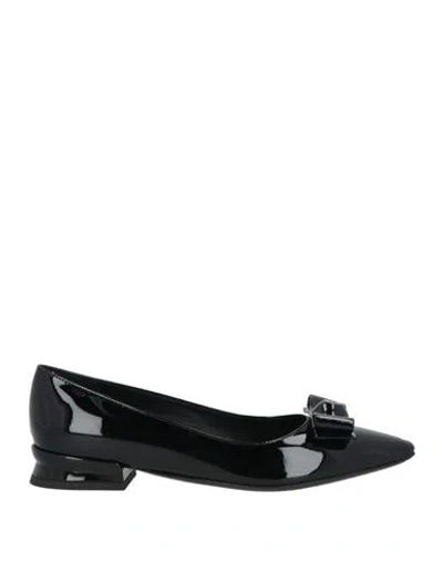 Ferragamo Woman Ballet Flats Black Size 6.5 Calfskin