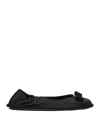 Ferragamo Woman Ballet Flats Black Size 6 Lambskin In Black