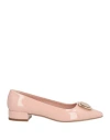 Ferragamo Woman Ballet Flats Blush Size 8 Leather In Pink