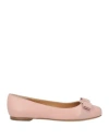 Ferragamo Woman Ballet Flats Light Pink Size 5.5 Lambskin In Pink