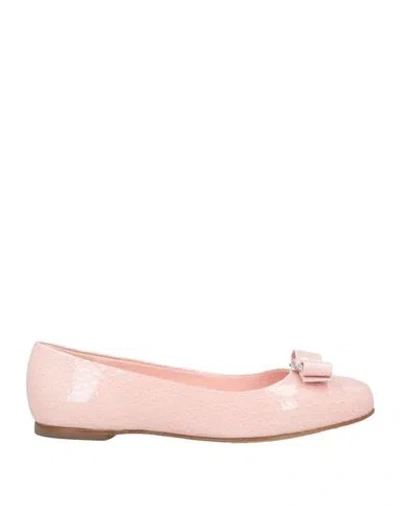 Ferragamo Woman Ballet Flats Pink Size 6 Lambskin
