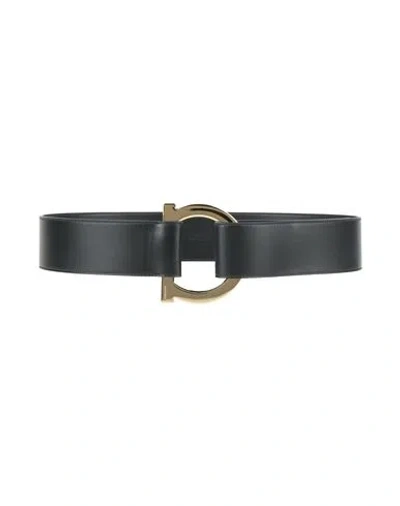 Ferragamo Woman Belt Black Size 30 Leather