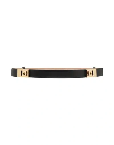 Ferragamo Woman Belt Black Size 39.5 Leather