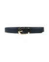 Ferragamo Woman Belt Midnight Blue Size 39.5 Calfskin In Blue