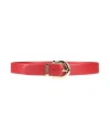 Ferragamo Woman Belt Red Size 36 Calfskin