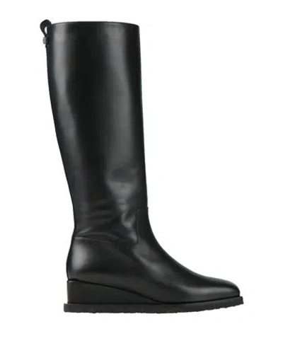 FERRAGAMO FERRAGAMO WOMAN BOOT BLACK SIZE 7.5 CALFSKIN