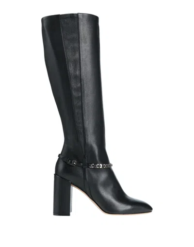Ferragamo Knee Boots In Black