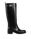 Ferragamo Woman Boot Black Size 8 Calfskin