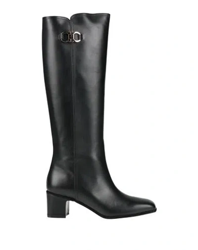 Ferragamo Woman Boot Black Size 9.5 Leather