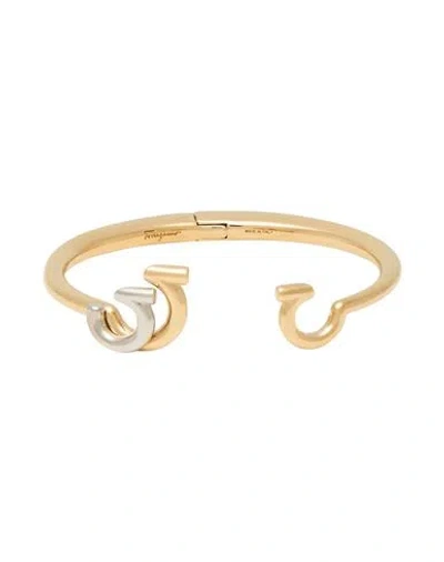 Ferragamo Woman Bracelet Gold Size - Brass