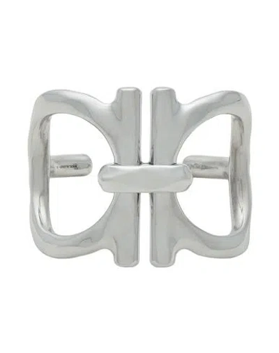 Ferragamo Woman Bracelet Silver Size S Metal In Neutral