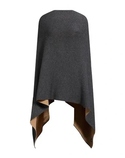 Ferragamo Woman Cape Grey Size Onesize Cashmere In Gray