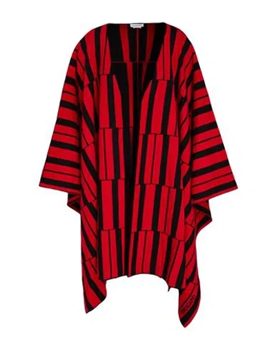 Ferragamo Woman Cape Red Size Onesize Wool, Cashmere