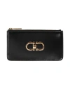 Ferragamo Woman Cardholder Black Size - Leather In Black