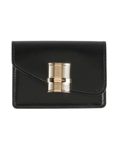 Ferragamo Woman Cardholder Black Size - Leather