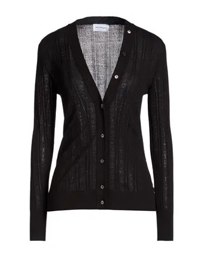 Ferragamo Woman Cardigan Black Size S Virgin Wool