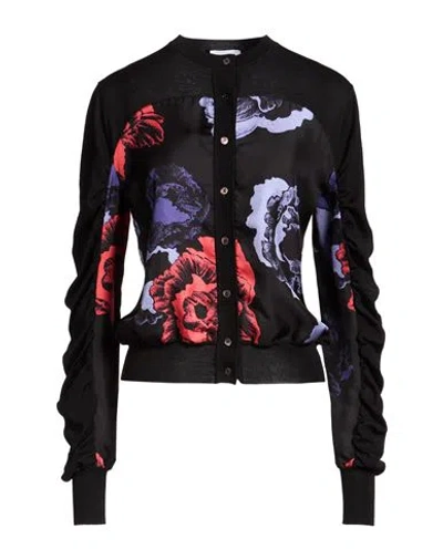 Ferragamo Woman Cardigan Black Size S Virgin Wool, Silk