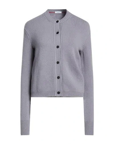 Ferragamo Woman Cardigan Grey Size M Cashmere, Polyamide, Polyurethane In Gray