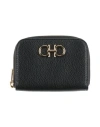 Ferragamo Woman Coin Purse Black Size - Calfskin