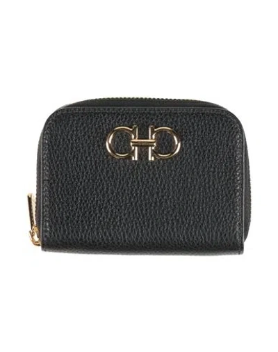 Ferragamo Woman Coin Purse Black Size - Calfskin