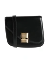 Ferragamo Fiamma Shoulder Bag Salvatore Strap Adjustable In Black