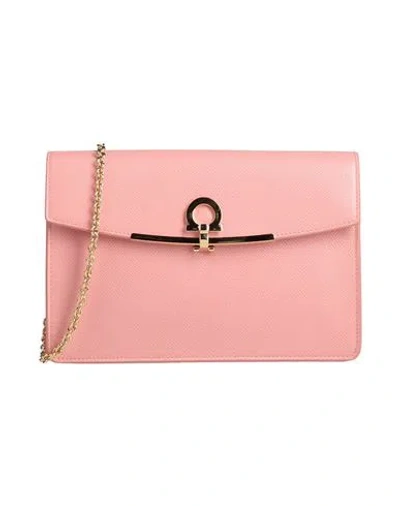 Ferragamo Woman Cross-body Bag Salmon Pink Size - Leather