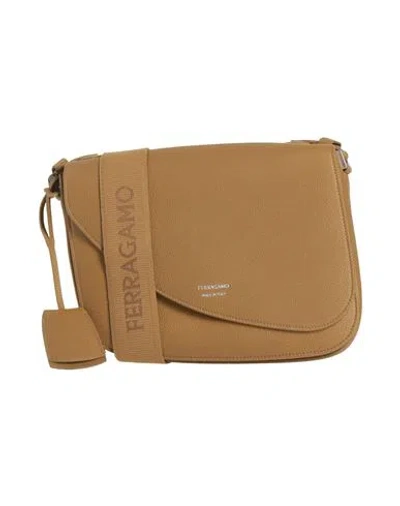 Ferragamo Woman Cross-body Bag Sand Size - Calfskin