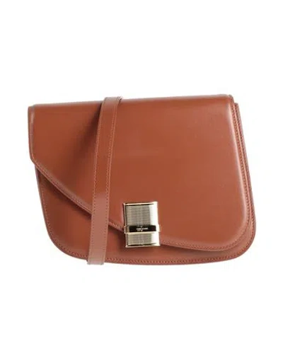 Ferragamo Woman Cross-body Bag Tan Size - Leather In Brown