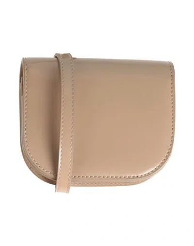 Ferragamo Woman Crossbody Wallet Beige Size - Leather In Brown