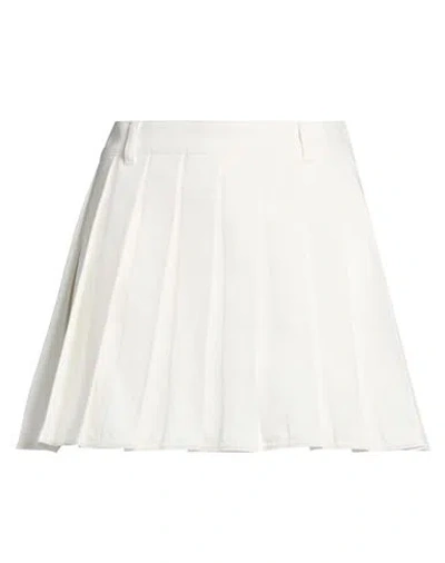 Ferragamo Woman Denim Skirt Off White Size 8 Cotton