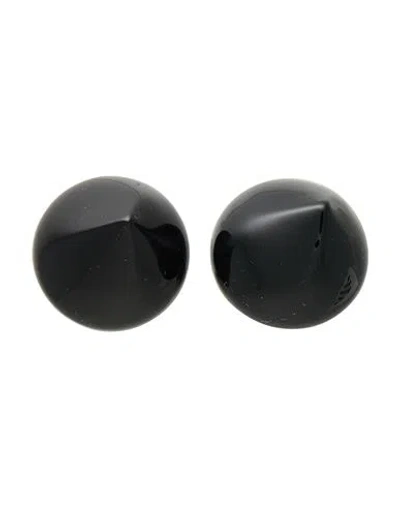 Ferragamo Woman Earrings Black Size - Pmma (polymethyl Methacrylate), Brass