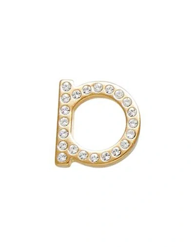 Ferragamo Woman Single Earring Gold Size - Ecobrass, Glass