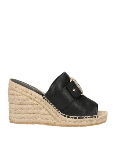 Ferragamo Woman Espadrilles Black Size 8 Leather