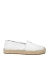 Ferragamo Woman Espadrilles White Size 6.5 Lambskin In White