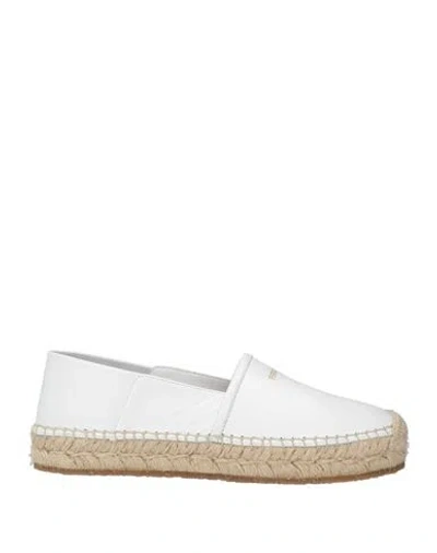 Ferragamo Woman Espadrilles White Size 6.5 Lambskin