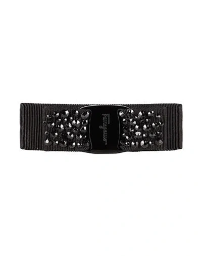 Ferragamo Woman Hair Accessory Black Size - Textile Fibers