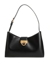 Ferragamo Woman Handbag Black Size - Calfskin In Black
