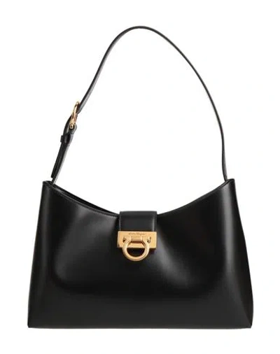 Ferragamo Woman Handbag Black Size - Calfskin
