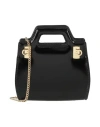 Ferragamo Wanda Leather Micro Bag In Black