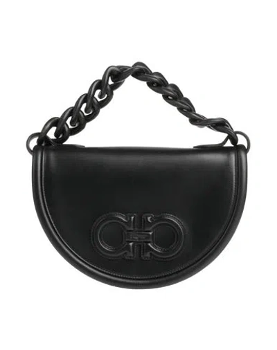 Ferragamo Woman Handbag Black Size - Soft Leather