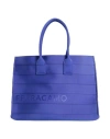 Ferragamo Woman Handbag Bright Blue Size - Textile Fibers