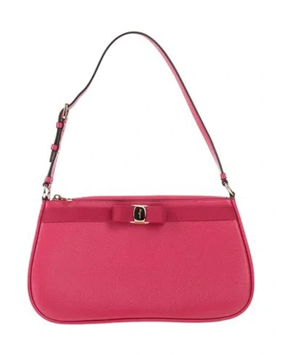 Ferragamo Woman Handbag Fuchsia Size - Calfskin In Pink