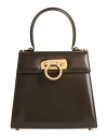 Ferragamo Woman Handbag Military Green Size - Calfskin