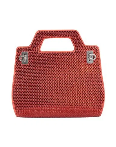 Ferragamo Woman Handbag Orange Size - Leather