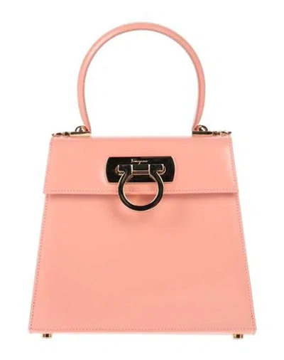 Ferragamo Woman Handbag Pink Size - Calfskin In Pink